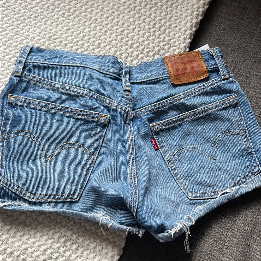 Levi's Women's Light Blue Denim Shorts